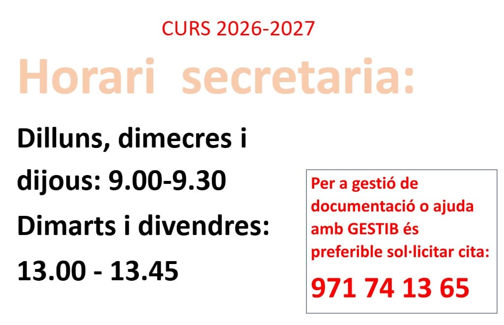 horari secretaria